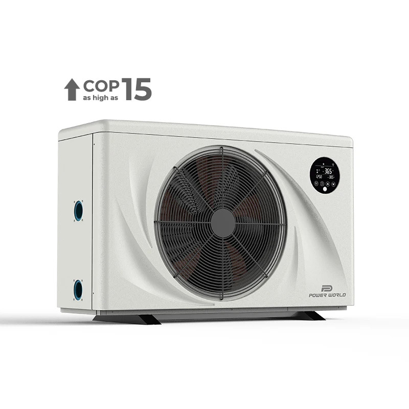 Power World Quiet Pro Series R32 Wifi Control 100m3 Swimming Pool Heater Inverter Heat Pump for Sale