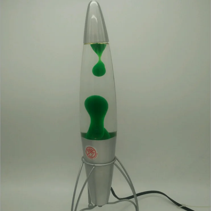 18 inch Creative Novelty Plastic Rocket Wax Lava Lamps Three Bracket Plastic Rocker Wax Lava Lights LED