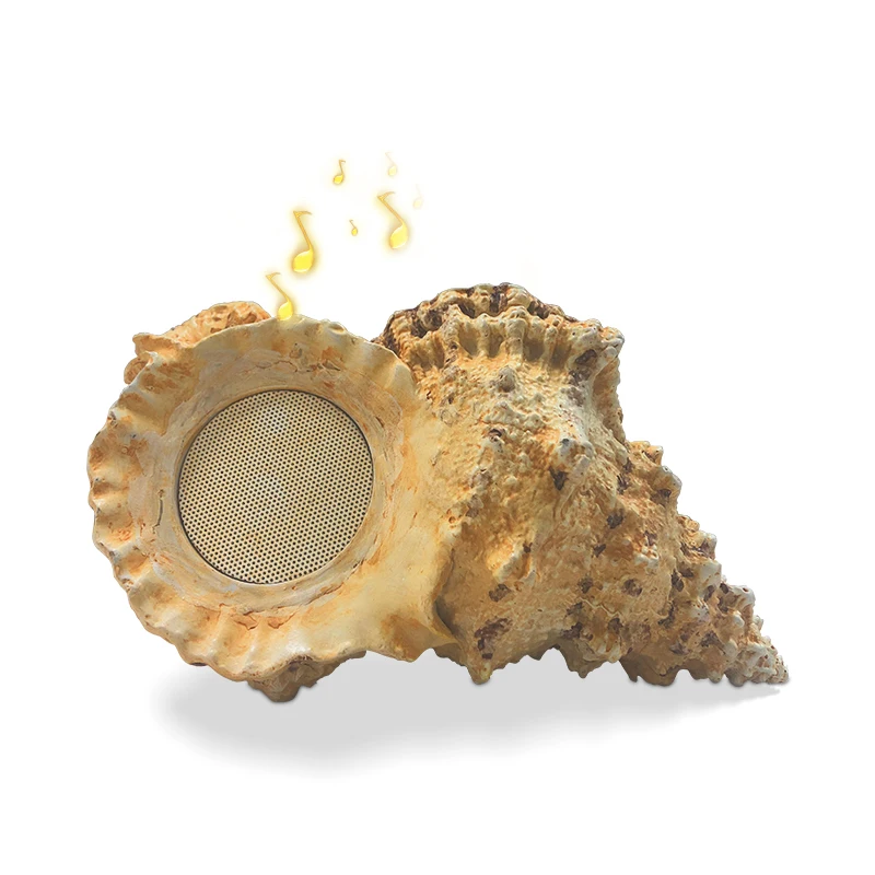 Conch Art Bluetooth Speaker Decoration HD Stereo Sound Original Seashell Cheap Best Gift for Home Office Bookshelf Wireless