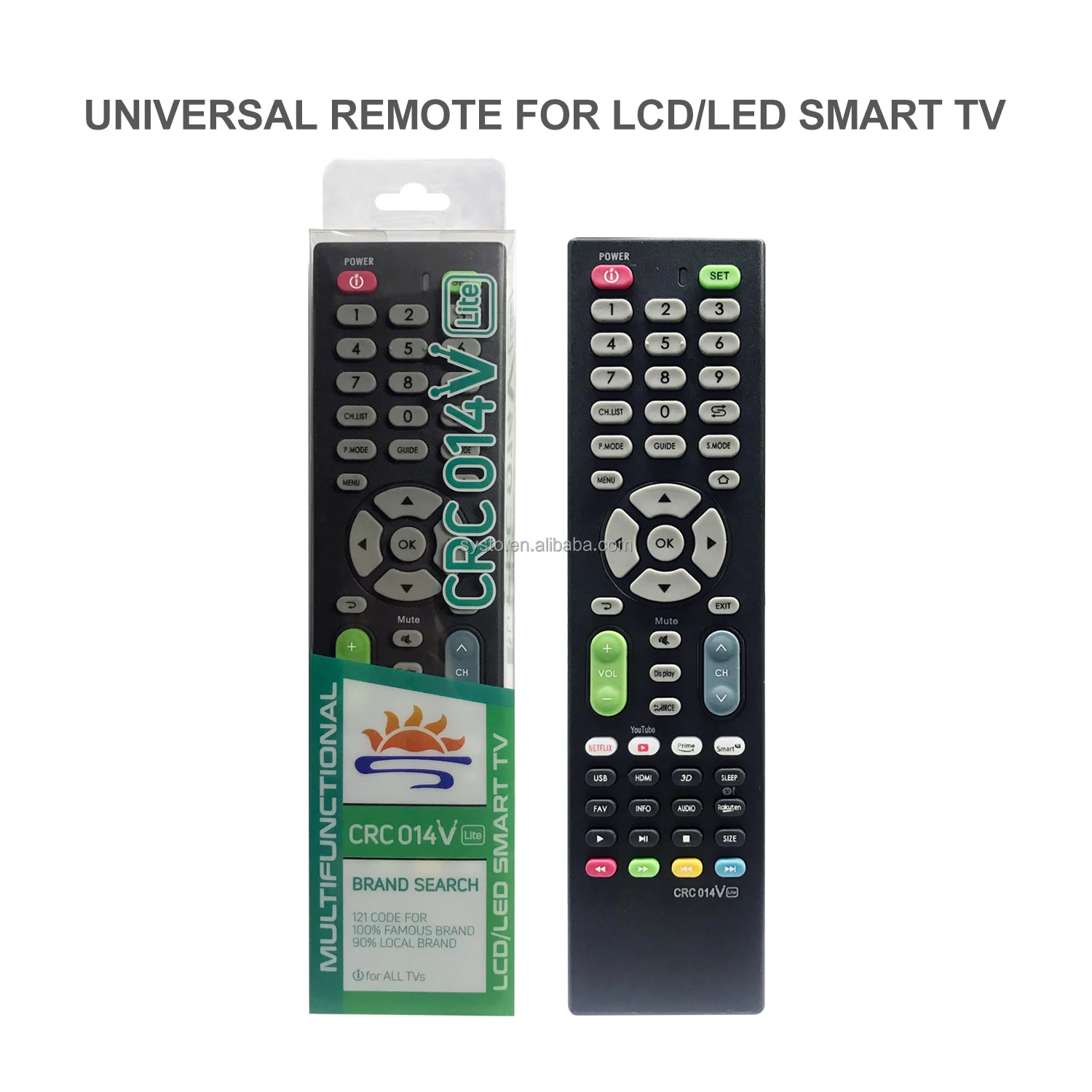 Systo Crc014v Upgrade Version Universal Remote For Lcd/led Plasma Tv