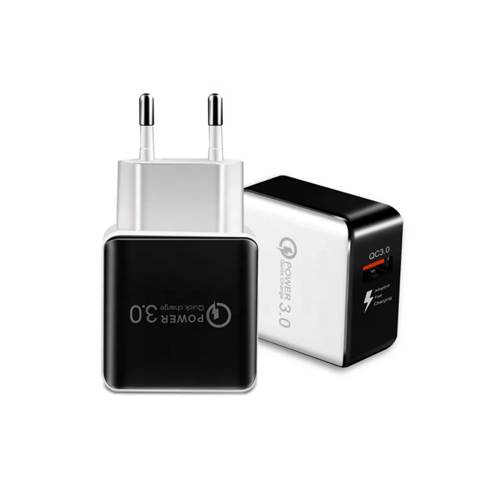 Fast Delivery Adaptive Fast Charging USB EU Plug Travel Charger Adapter