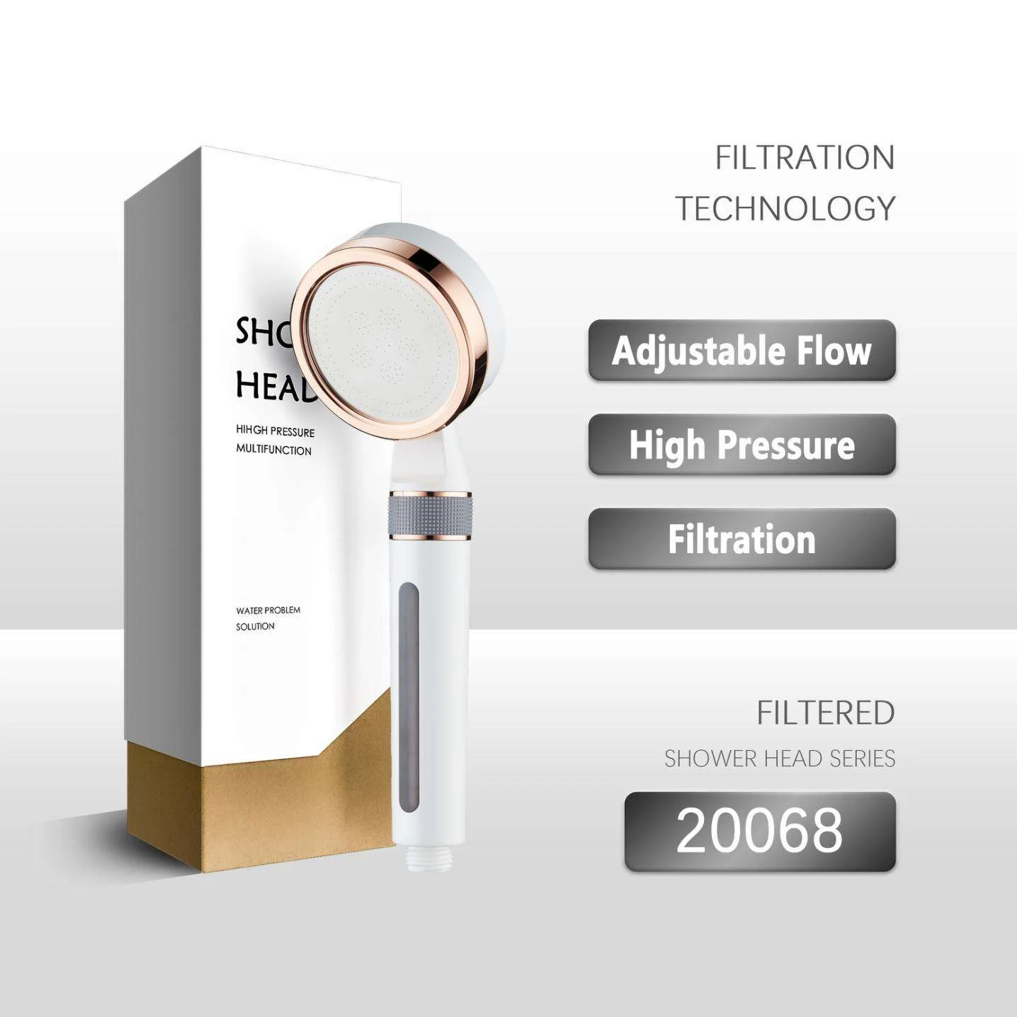 Shower Head Korea with HandheldHigh Pressure  Showerhead with Filters Remove Chlorine and Harmful Substances