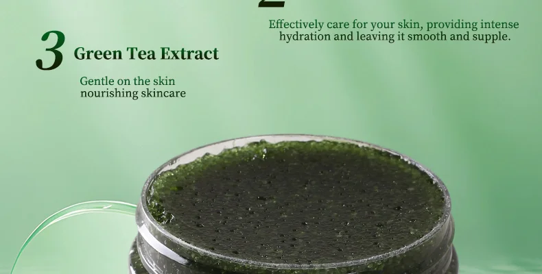 Popular Mint Matcha Green Tea Scrub Refreshing & Exfoliating Facial Body Scrub with Peppermint Oil for Smooth Skin(pic9)