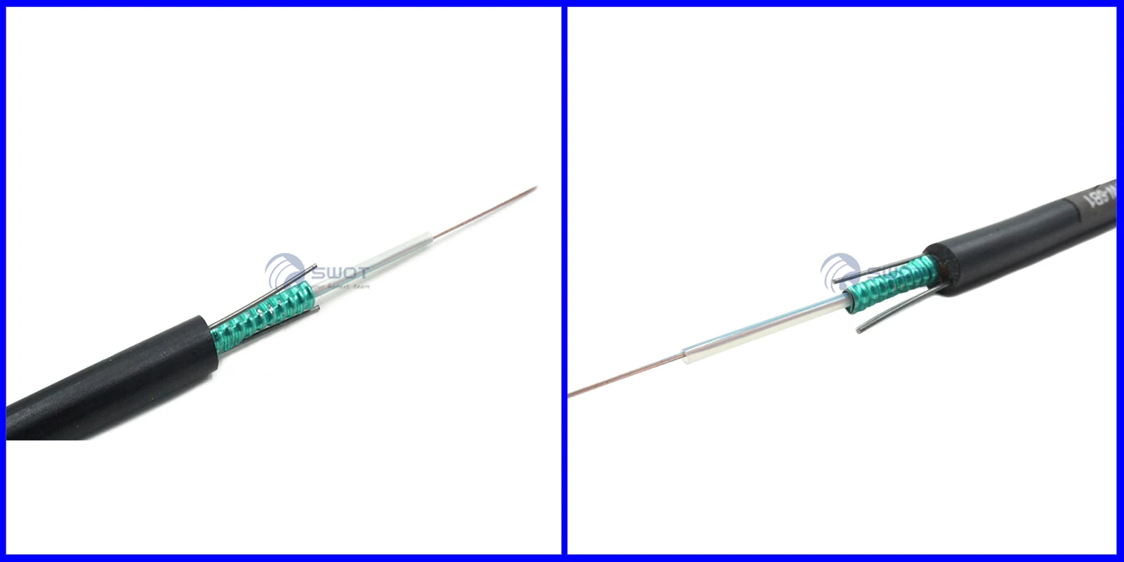 G657/G652D Fiber Optic Cable 12 Core Self Supporting Indoor To Outdoor