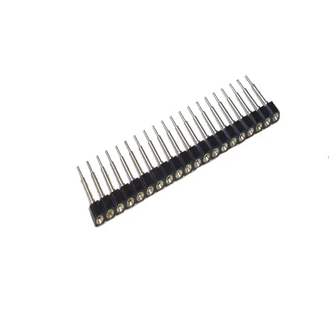 pack of 10 Break Away Single Row Round Headers Machine Pin Female 2.54mm 40 Pins Gold Plated 