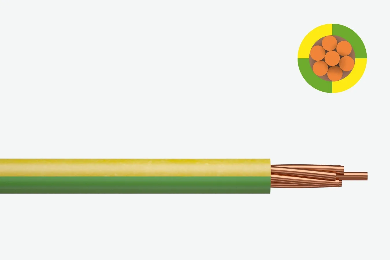 LSZH Insulated Non-sheathed Power Cables 450/750V Single Core Halogen Free H07Z-R 1.5-630mm2 Class 2 Stranded Copper Conductor