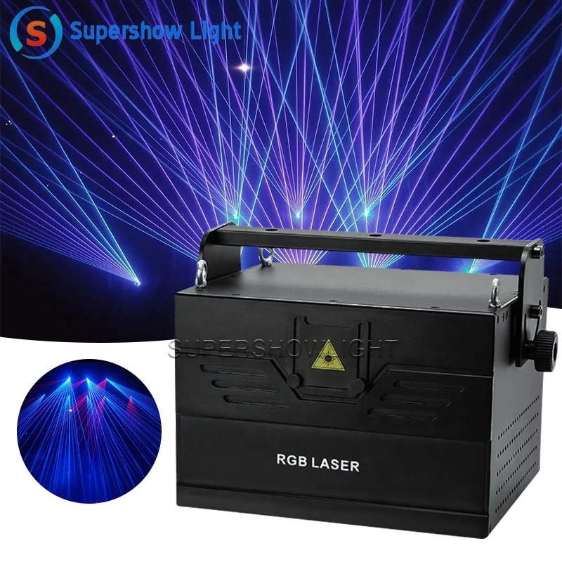 ILDA RGB Animation Laser Projector - 1W to 3W LED Lights for