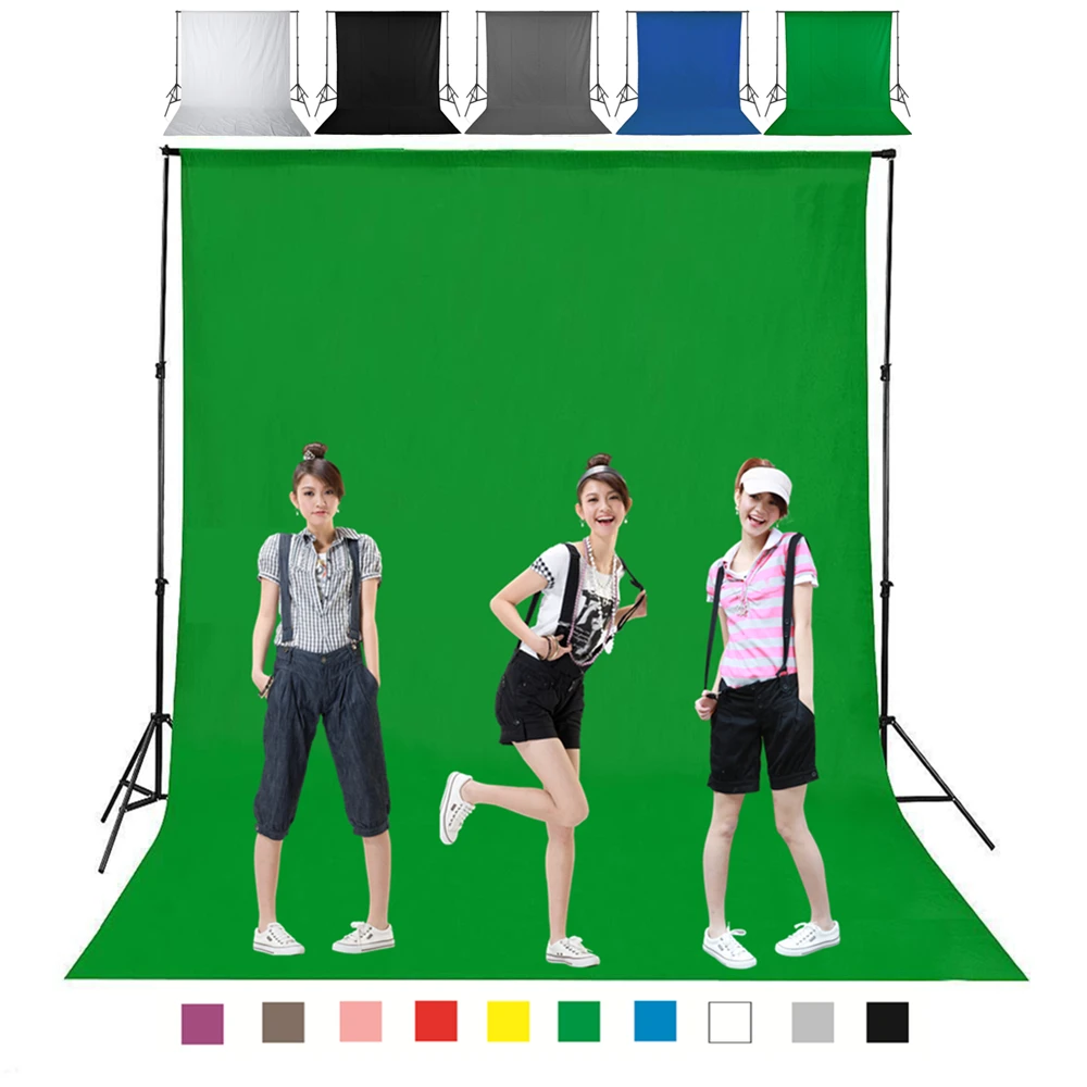 Green Screen Chroma key  1.6 x 3M Background Backdrop for Studio Photo lighting 