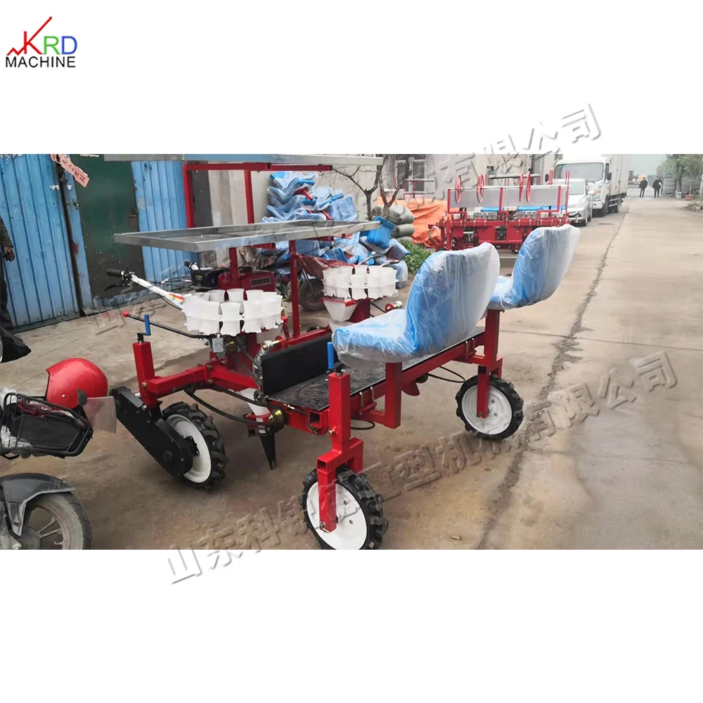 Tractor Type Garlic Cauliflower Seedling Transplanter Cabbage Broccoli Seedling Transplanter Pak Choi Transplanting