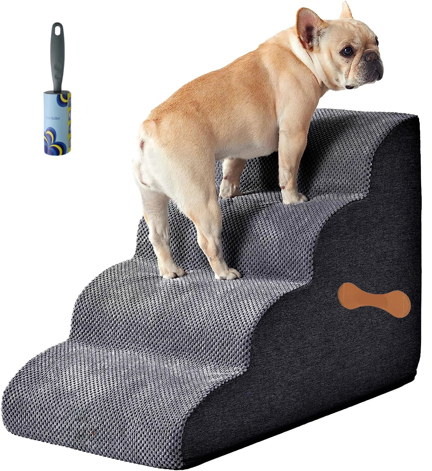 Durable High Density Pet Dog Stairs Bed With Foam 2/3/4 Steps Pet ...