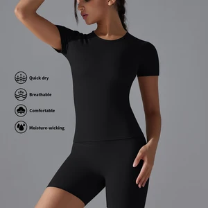 Women's Custom Lightweight Breathable Four-Way Stretch Nylon Contrast Gym Fitness Activewear Set One Piece Backless Bodysuits