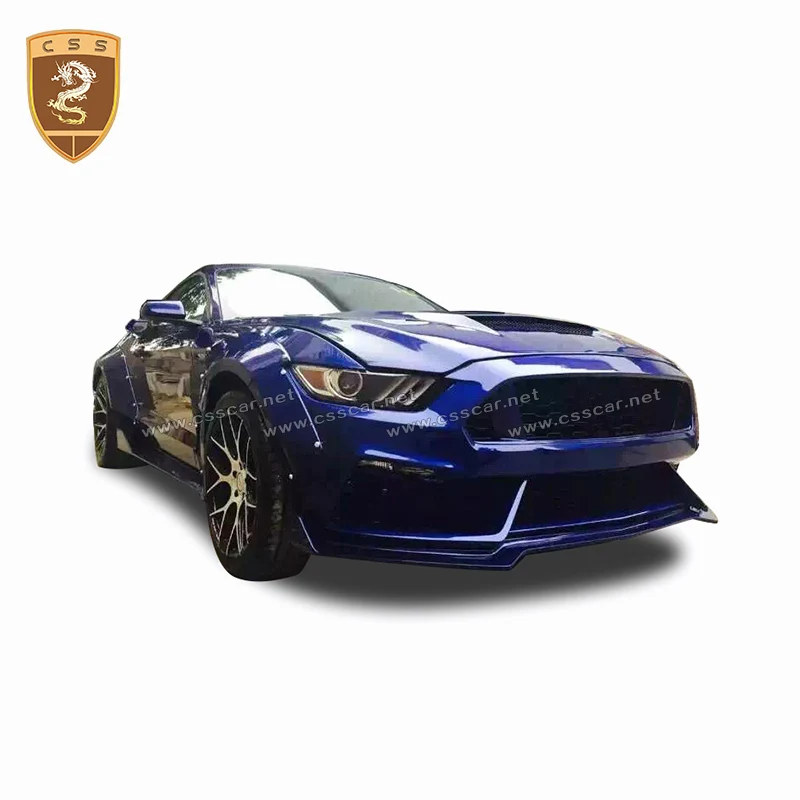 New Arrival CSS Design Oem Body Kit 2015 Mustang Fiber Glass Wide Body Kit
