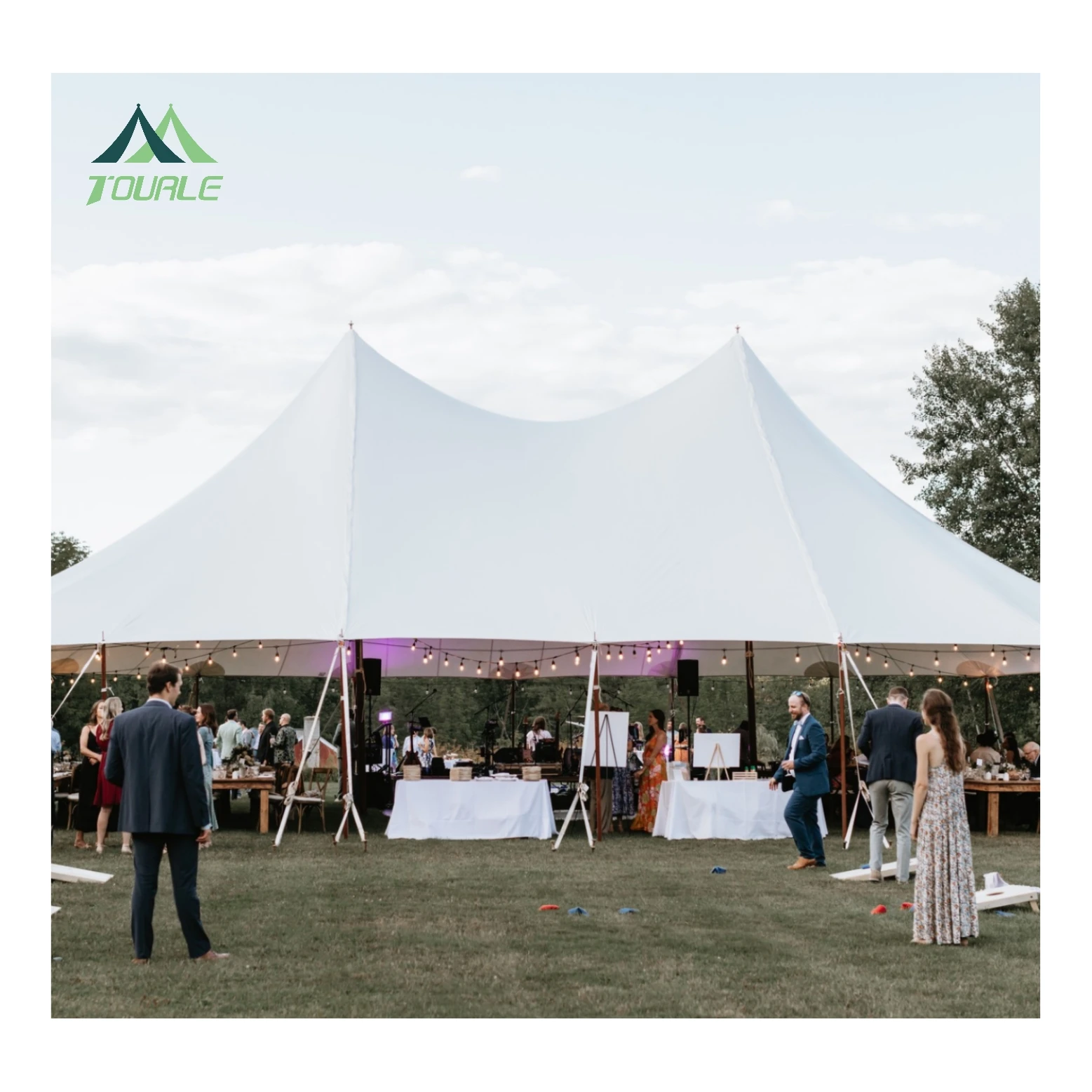 10m X 20m Marquee Tent Movable Push-pull Trading Show Tent 200 Seater  Marquee Tent for Sale