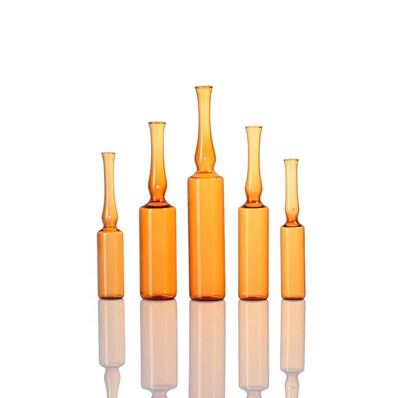 Ampoule Vial Bottles Medical Ampul Bottles Amber Clear Glass Serum Glass Products 1ml 2ml 3ml 5ml 10ml 20ml Round