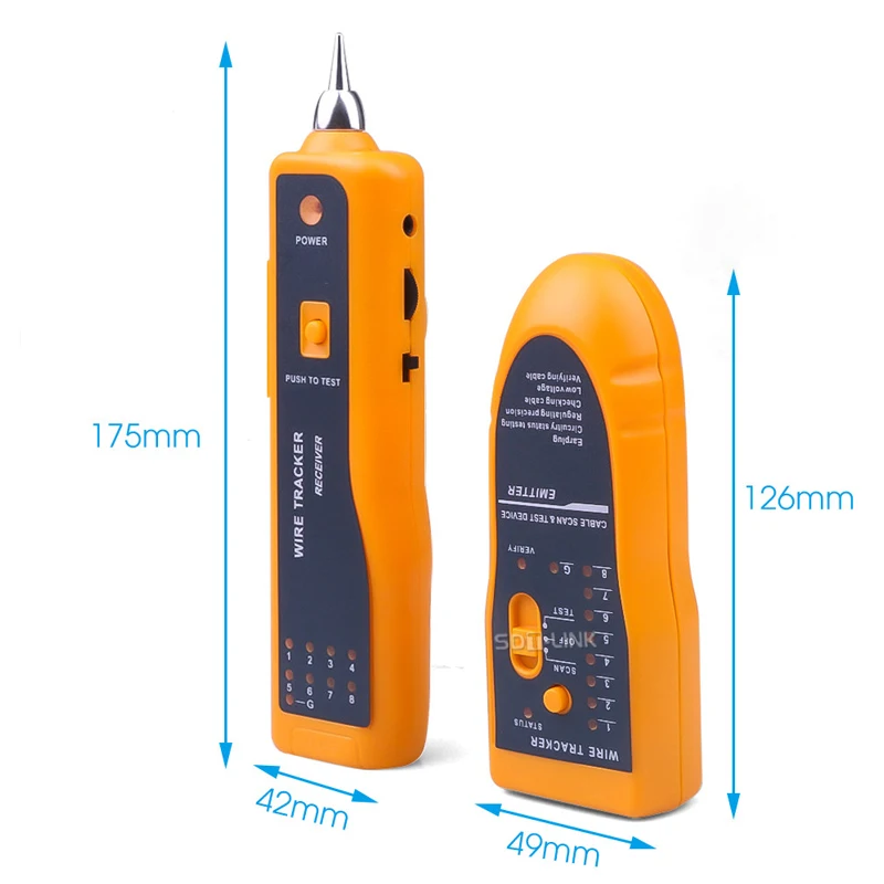 Network Lan Cable Tester Diagnose Tone Cat5 Cat6 Rj45 Utp Stp Line ...