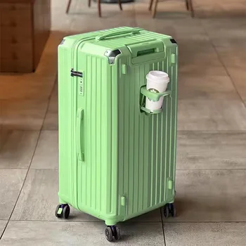 Wholesale Multifunctional Luggage suit Large Capacity Trolley Case Carry-on Suitcase Cup Holder Student