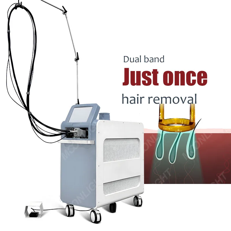 Best Alexandrite Crystal Laser Rod Hair Removal Machine Manufacturer Motus Gravity Lamp 755 nm 1064 nm Machine Prix