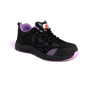 Anti Smash Puncture-proof Safety Shoes Fly Knit Fabric Lightweight Protective Shoes for Women Versatile and Fashionable Footwear