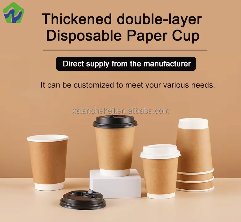 Factory Direct Sale Food Grade Disposable Coffee Paper Cups Custom Logo ...