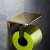 Black and gold toilet paper holder [14cm]