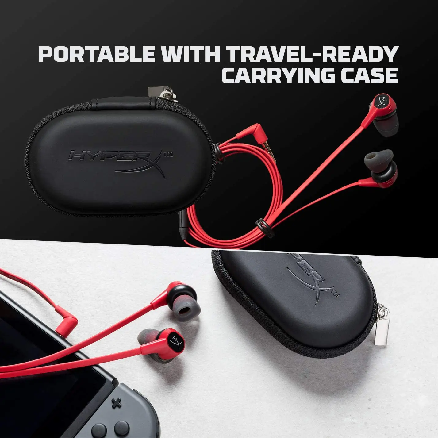 HyperX Cloud Earbuds In-ear esports headset Gaming Headphones with Mic for Nintendo Switch and Mobile Gaming