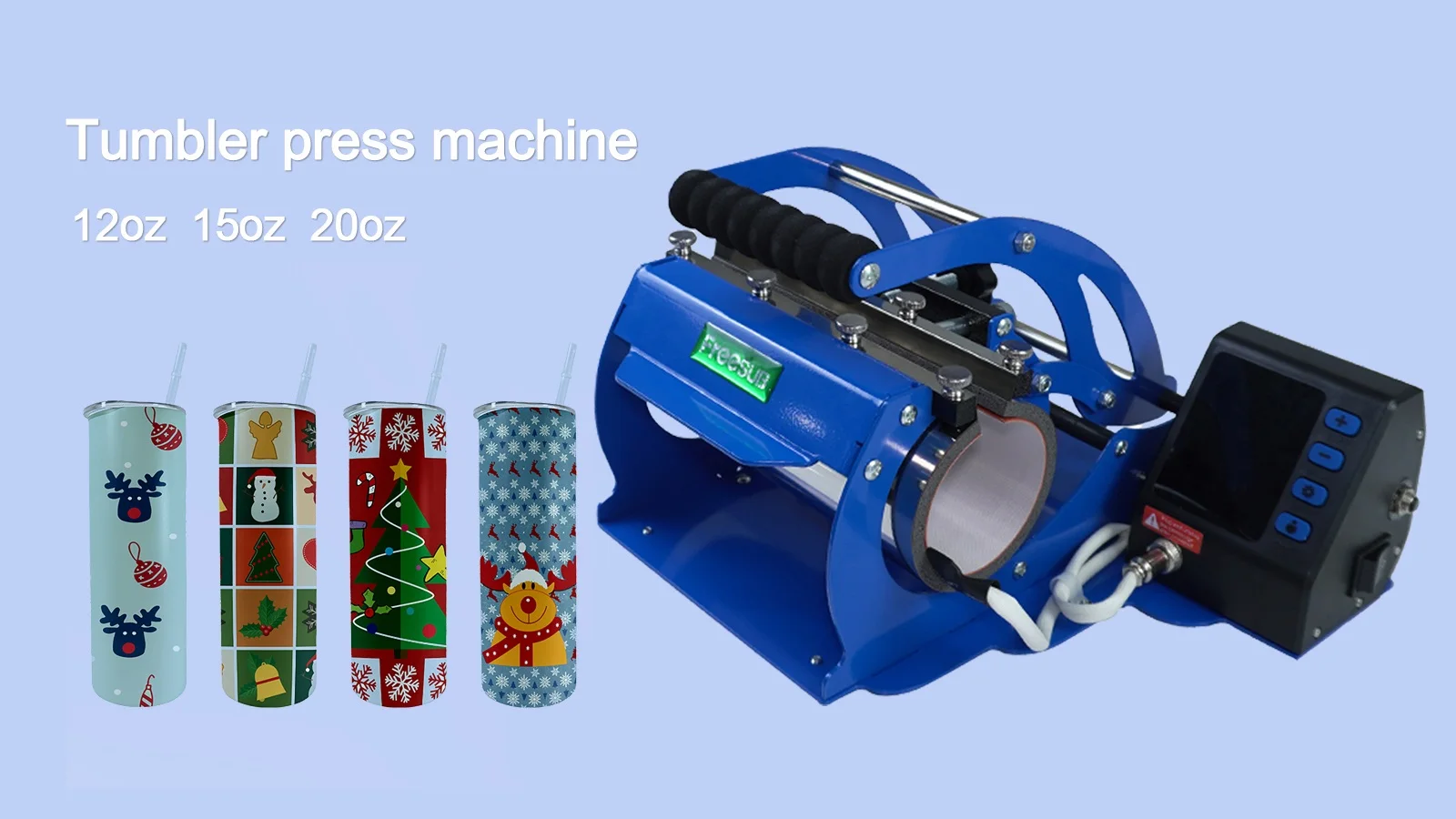 Freesub 11oz 15oz 20oz Tumbler Bottle Printing Machine Multifunction Mug Heat Press Machine