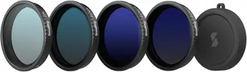 SmallRig ND Filter Kit for DJI Osmo Action 5 Pro/Action 4, 5 Pack CPL FS ND8 ND16 ND32 Snap-On Polarizing Neutral Density detail image