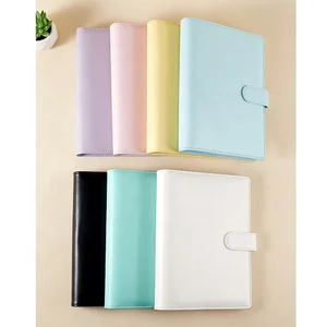 2026 Wholesale Notebook 6Rings  Work Agenda Budget Binder Macaron Candy Color PU Leather Cover  A6  Business Planner