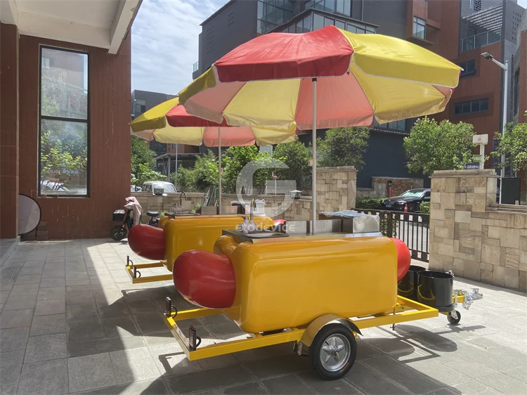 2024 Beautiful Design Most Popular Mobile Vending Snack Food Hot Dog Cart