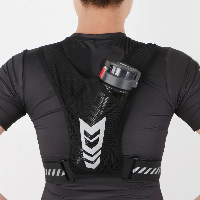 BSCI Factory Breathable OEM Custom logo Reflective Sports Chest Pack Bag Phone Holder Running Vest