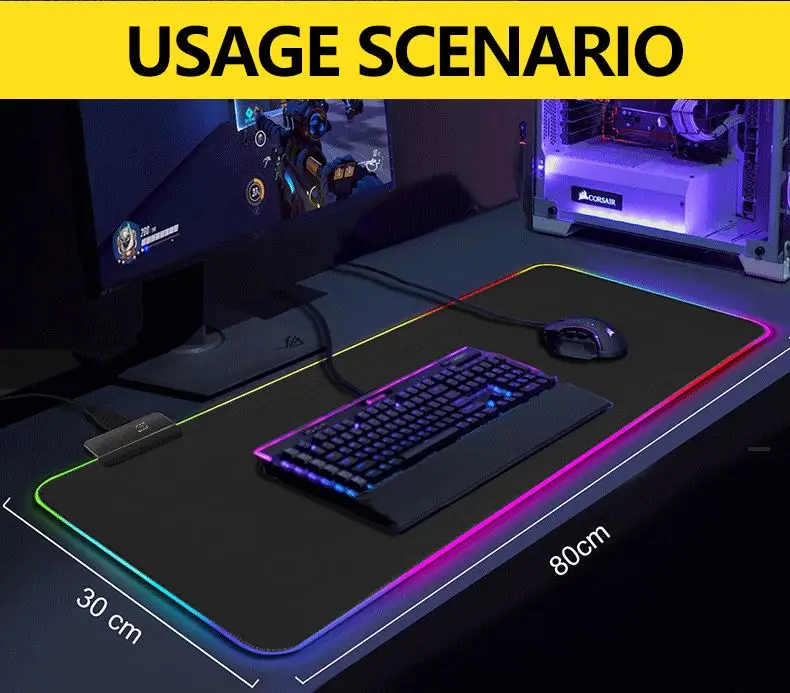 innoo tech rgb gaming mouse pad