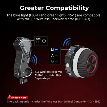 SmallRig Wireless Handwheel Controller (Lite), Single-Touch A/B Marking, 21H Battery Life, for DSLR and Cine Lenses - 4295 detail image