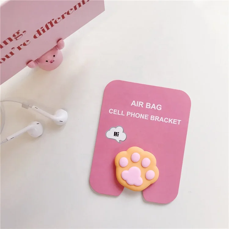 
 Популярный кронштейн для мобильного телефона, складной многофункциональный универсальный держатель для мобильного телефона в виде милой кошачьей лапы  