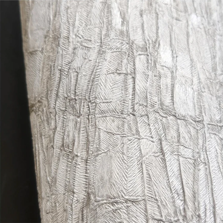 Imitate the Bark Pattern Embossed Wallpaper for Home Decoration