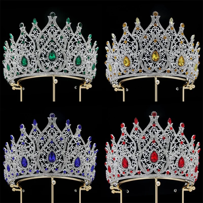 洋書 World Crowns & Talers The Millennium Rhinestone UNISEX Full Silver Crown