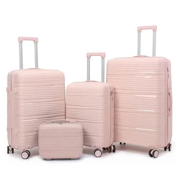 Custom PP travel suitcase for women Wholesale price traveling box sets suitcase