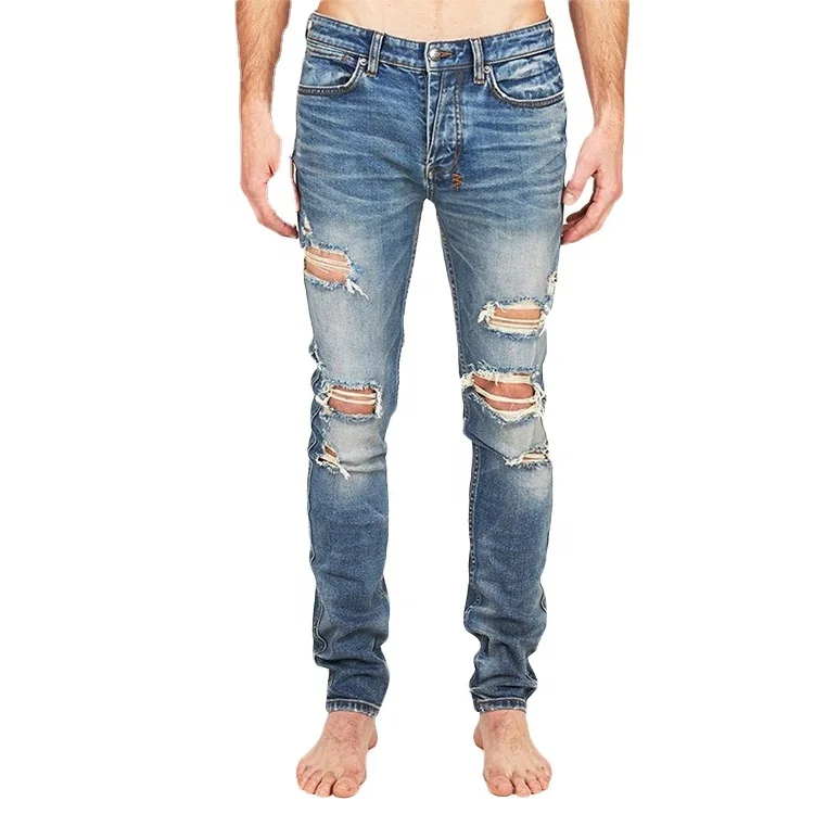 damage jeans man