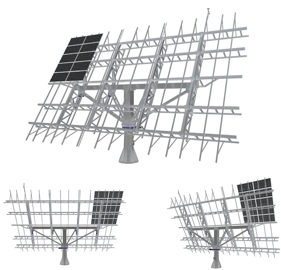 Solar PV Tracking System Bracket - Dual Axis 2 Axis PV Sun Tracker