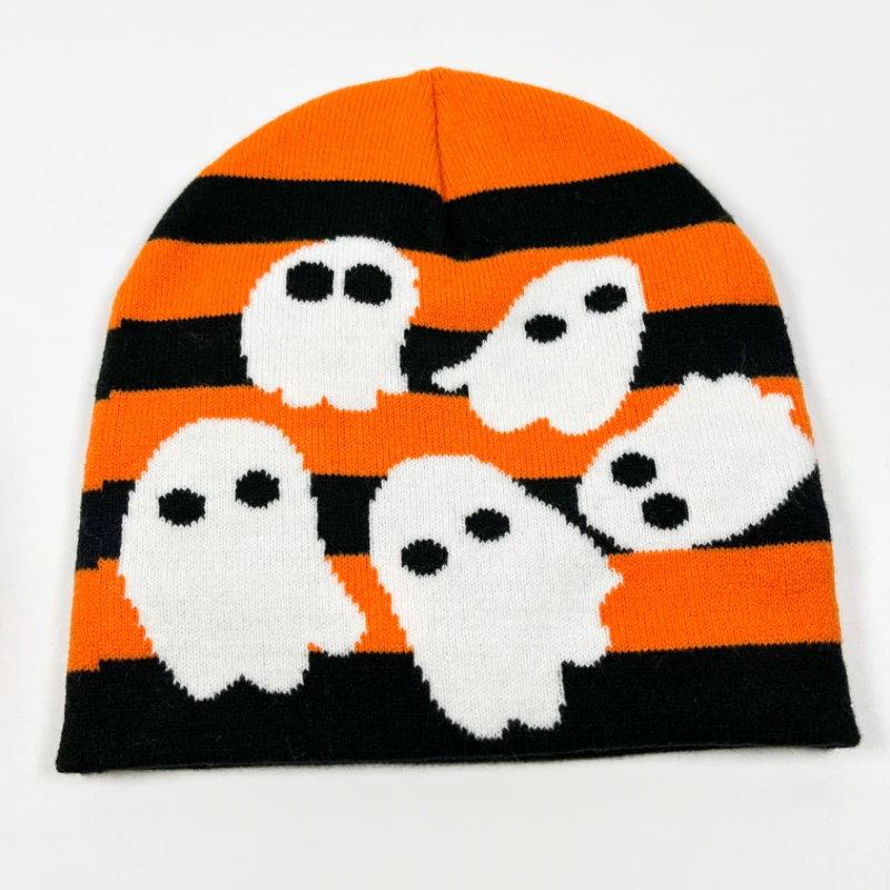 Y2K Beanie Hat - Warm Acrylic Skull Cap with Custom Design display picture 3