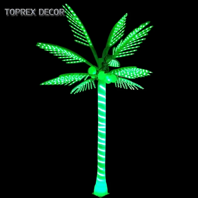 Coconut Palm Tree Fairy Garden LED Lights Artificial Outdoor Christmas Decoration with IP65 & IP44 Ratings