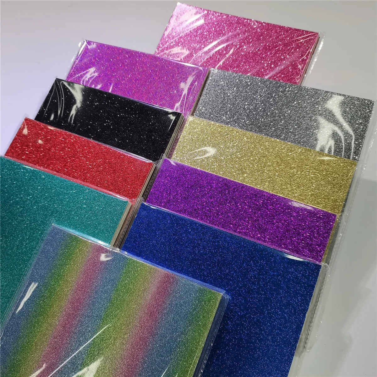 Premium A4 Sparkle Craft Paper Double Sided Red Glitter Cardstock For