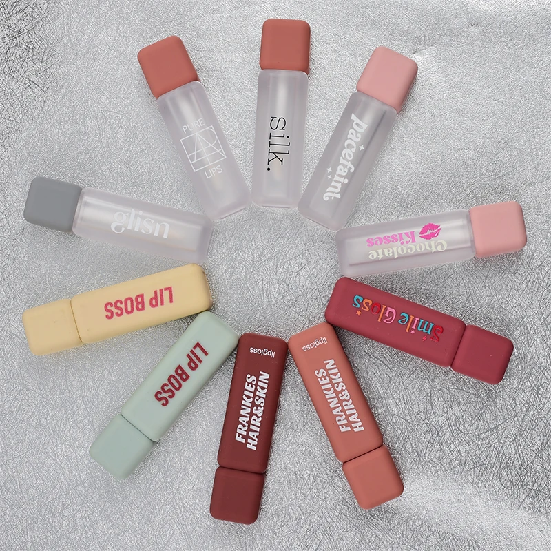 Unique 5ml Square Empty Lip Gloss Tubes Packaging Lip Oil Tubes And Box