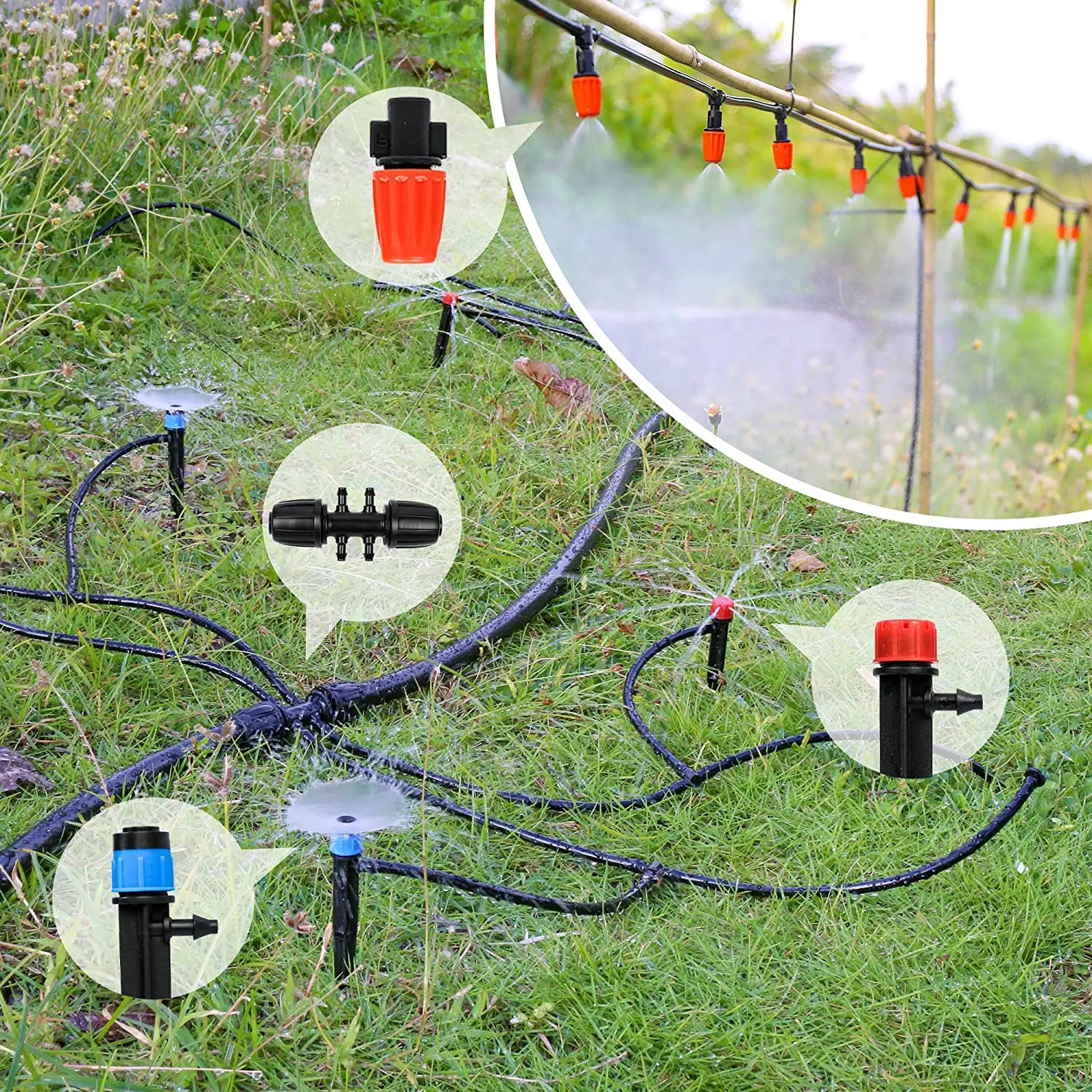 Automatic Kit Drip Irrigation System for Garden Self Watering Micro 16 L/H Dripper