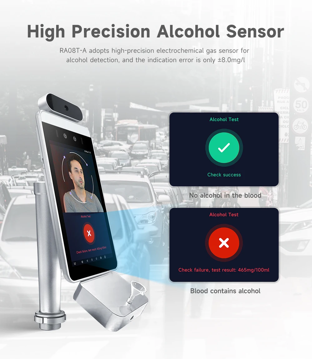 HFSecurity RA08T NFC QR Code Face Recognition Attendance Access Control ...