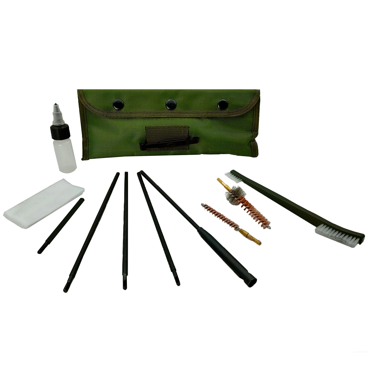 Hunting Rifle Cleaning Kit .22cal/5.56mm .30cal/7.62mm Gun Care Durable Pouch 