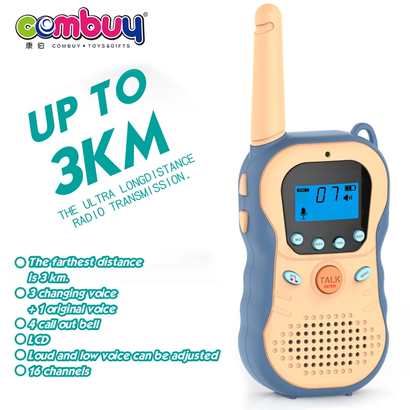3 KM Range Intercom Phone Toys Voice Changer Kids Walkie Talkies