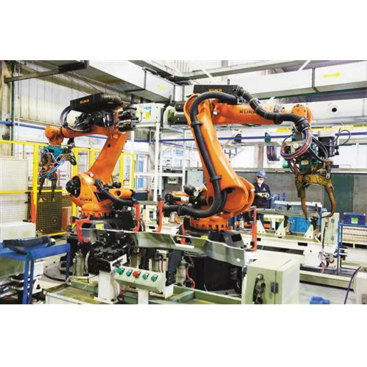 Industrial Robotic Arm YASKAWA GP50 Automatic Manipulator With Schunk Gripper High Wrist Ratings for Better Handling