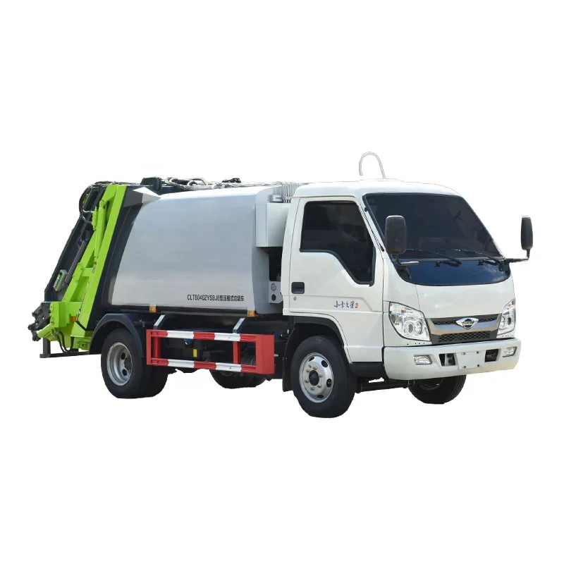 Foton 5 CBM Garbage Compactor Truck Small Compression Garbage Truck Refuse Trash Collection Vehicle