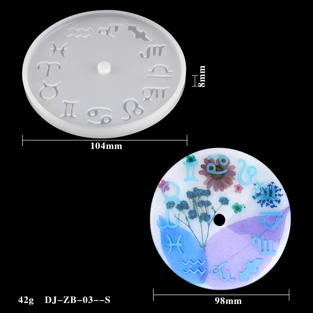 ak round arabia silicone resin molds