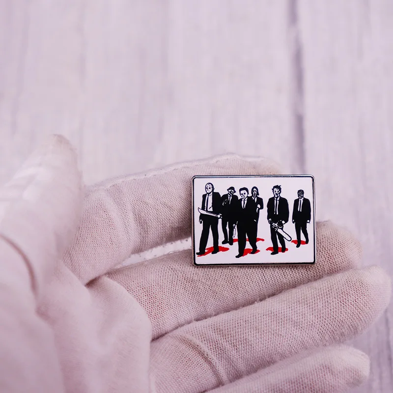 Horror Movie Murderer Collection Pin Michael Myers Jason Chainsaw